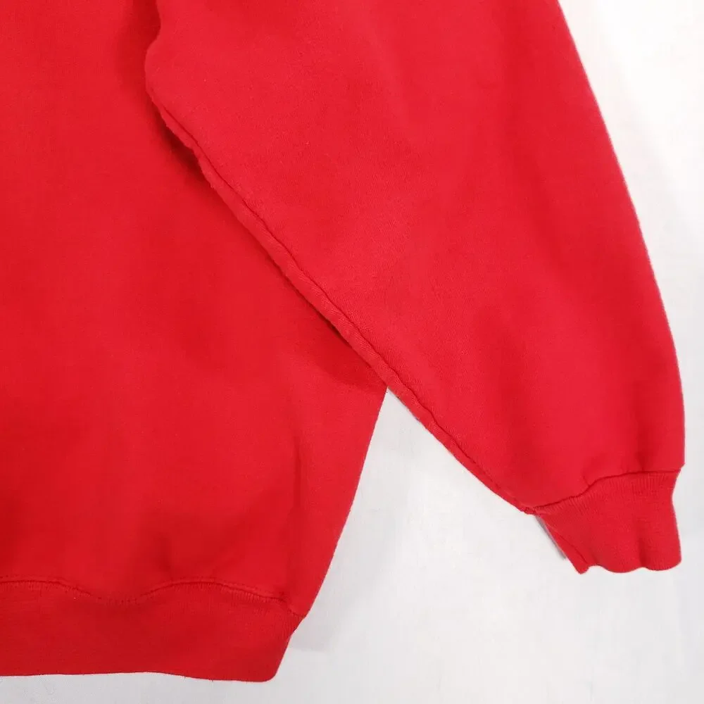 Johnny Rockets Sweater Mens L Red Myrtle Beach South Carolina Pullover Crew Neck